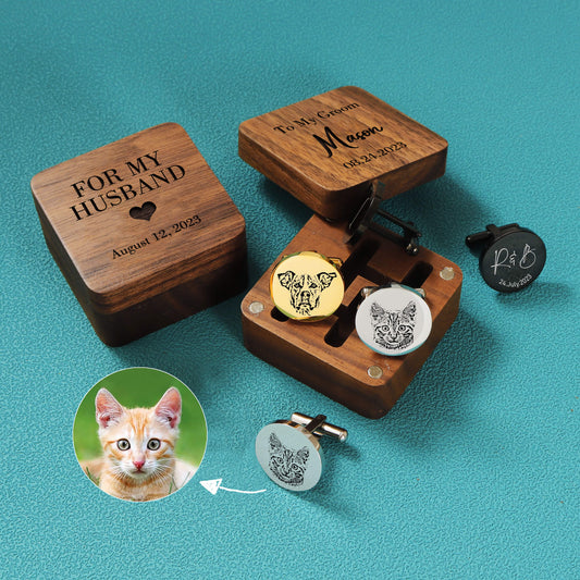 Pet Portrait Cufflinks